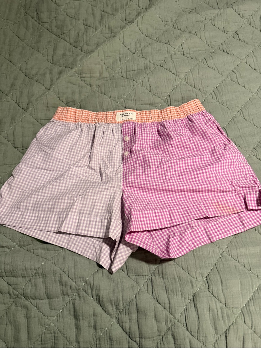 Gingham Two-Tone Boxer Shorts